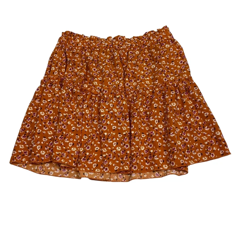 Orange Skirt Mini & Short Shein, Size 1x