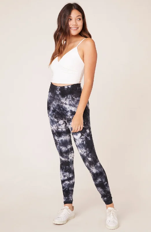 To Dye For Tie Dye Leggings - Black