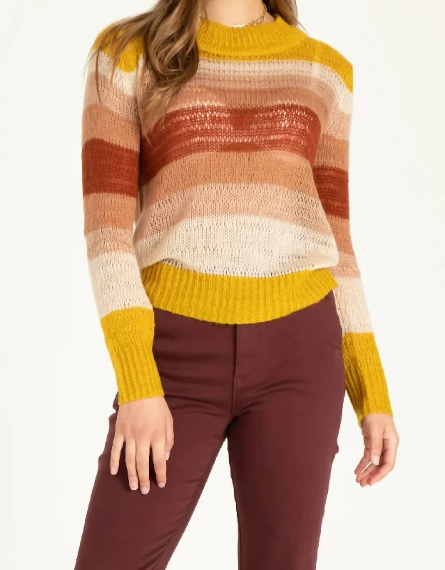 Azalea Sweater In Yellow Rust