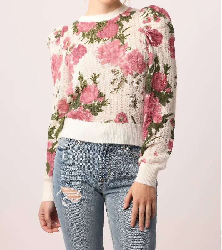 Kailyn Floral Sweater in La Rose