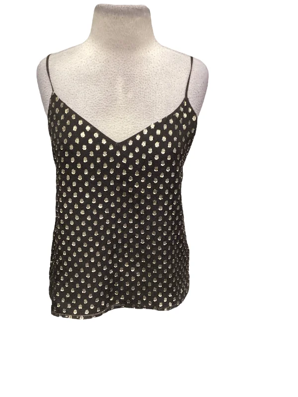 Polkadot Pattern Top Sleeveless L Agence, Size S