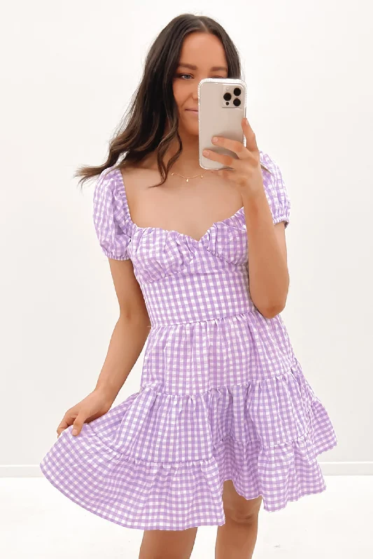 Emilia Mini Dress Purple