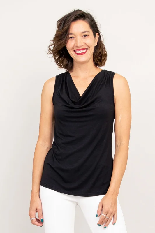 Charisse Tank, Black, Bamboo