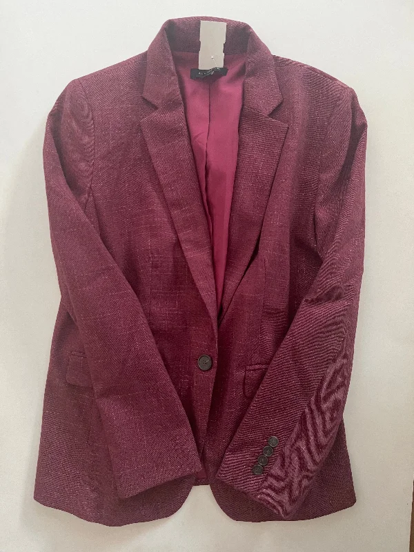 Blazer By Ann Taylor In Burgundy, Size: S