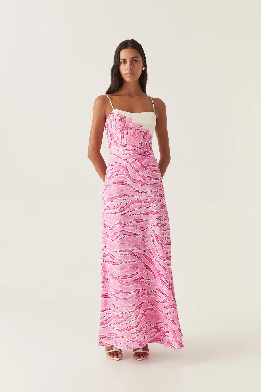 Clarice Draped Maxi Dress